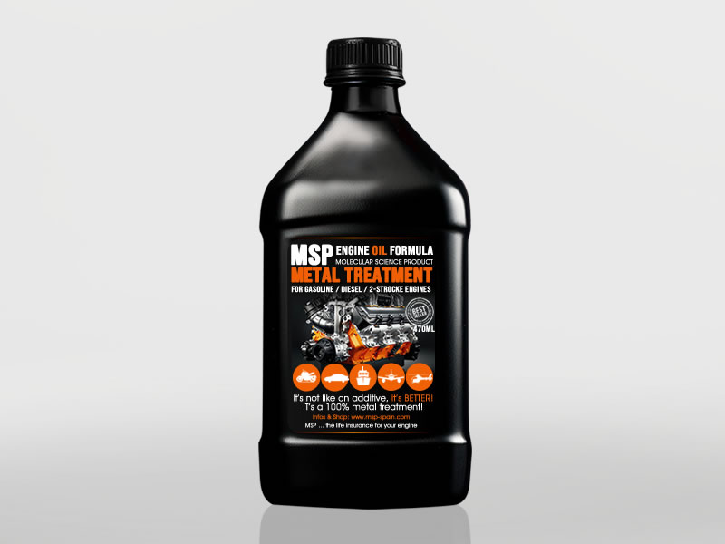 MSP Germany Oil Formula- Motorölkonzentrat 470mL - für Motorrädern, Privat Jets, Hubschraubern, Yachten, Jet Ski oder Luxus Autos